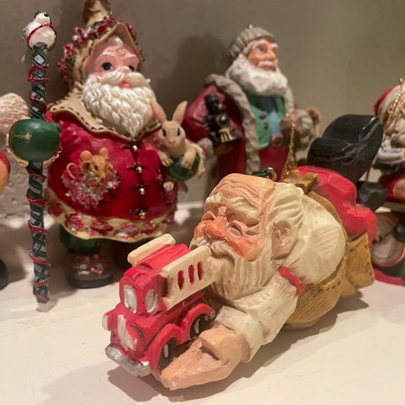 Lot of 11 Vintage Santa Ceramic Ornaments - Picture 5 of 5